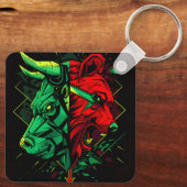 Stier Beer Duet Krachten Sleutelhanger (Achterkant)