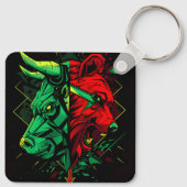Stier Beer Duet Krachten Sleutelhanger (Achterkant)