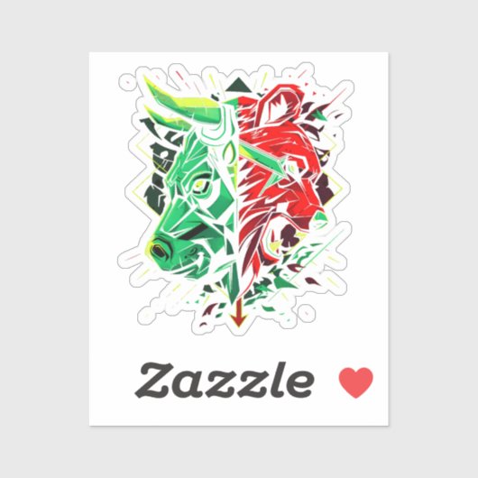 Stier Beer Duet Krachten Sticker (Vel)