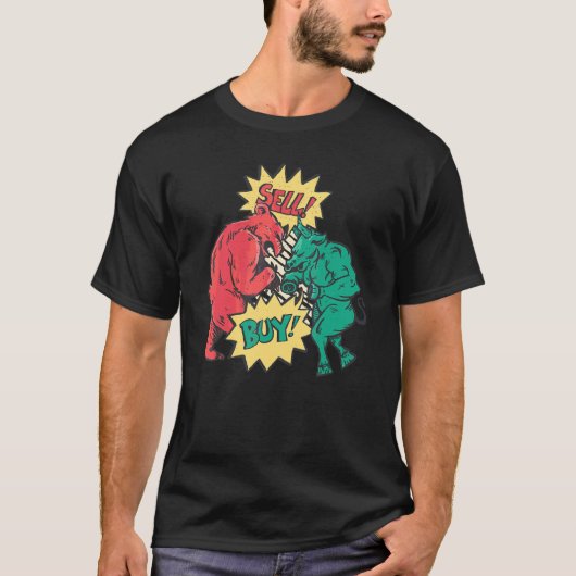 Stier Beurso Belegger Dividend Koop A T-shirt (Voorkant)