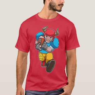Stier bij Sport met Helm T-shirt