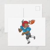 Stier bij Voetbalsporten Briefkaart (Voorkant / Achterkant)