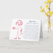 Stier [ - BitchScope - ] Verjaardag Kaart (Gele Bloem)