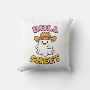 Stier Blad Lief Geest Cowboy Vintage Grappig T-Shi Kussen