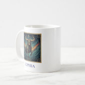 Stier Blauwe Hemel Zodiac Koffiemok (Voorkant links)
