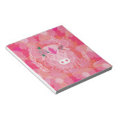 stier, bloem, blauw, mandala, zen, chakra notitieblok (Schuin)