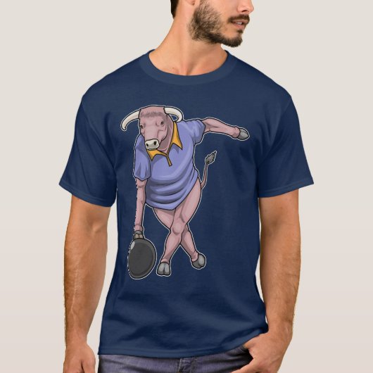 Stier Bowling Bowlingbal T-shirt (Voorkant)