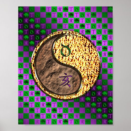 Stier & Brandweerbeer Poster (Voorkant)