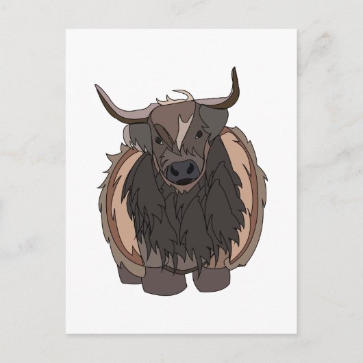 stier briefkaart (Voorkant)