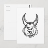 Stier Briefkaart (Voorkant / Achterkant)