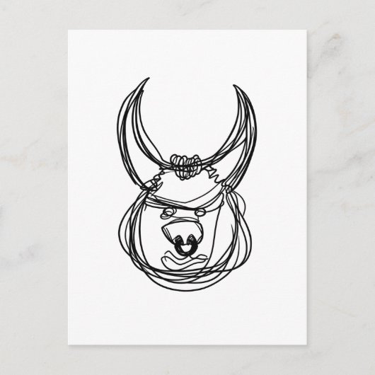 Stier Briefkaart (Voorkant)