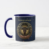 Stier Bull Zodiac Symbool Mok (Links)