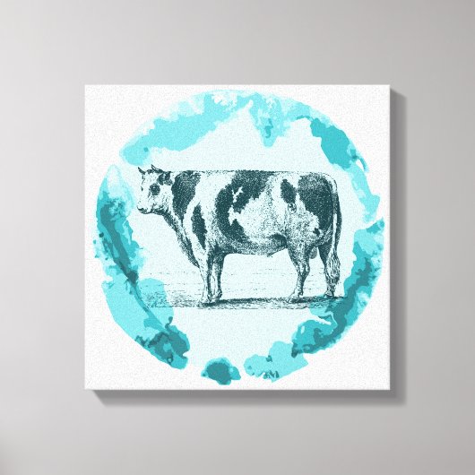  stier canvas afdruk (Voorkant)