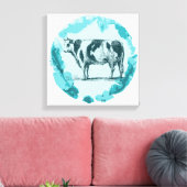  stier canvas afdruk (Insitu (Woonkamer))