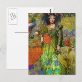  Stier Classic Vrouw Portret Gotische Kunst Briefkaart (Voorkant / Achterkant)