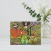 Stier Classic Vrouw Portret Gotische Kunst Briefkaart (Staand voorkant)