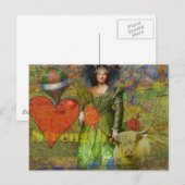 Stier Classic Vrouw Portret Gotische Kunst Briefkaart (Voorkant / Achterkant)