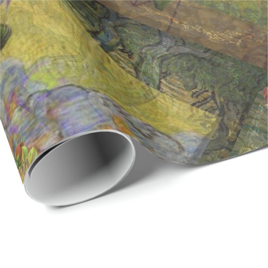  Stier Classic Vrouw Portret Gotische Kunst Cadeaupapier (Rol Hoek)