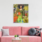 Stier Classic Vrouw Portret Gotische Kunst Canvas Afdruk (Insitu (Woonkamer))