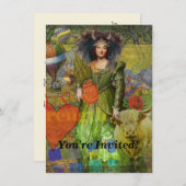  Stier Classic Vrouw Portret Gotische Kunst Kaart (Voorkant / Achterkant)