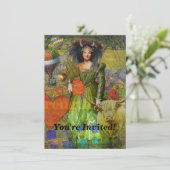  Stier Classic Vrouw Portret Gotische Kunst Kaart (Staand voorkant)