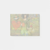 Stier Classic Vrouw Portret Gotische Kunst Post-it® Notes (Voorkant)