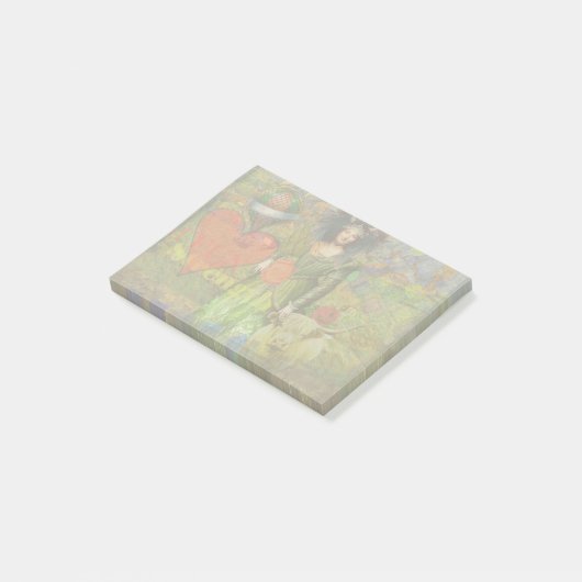 Stier Classic Vrouw Portret Gotische Kunst Post-it® Notes (Schuin)