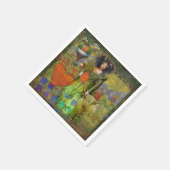  Stier Classic Vrouw Portret Gotische Kunst Servet (Hoek)