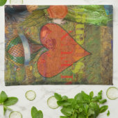 Stier Classic Vrouw Portret Gotische Kunst Theedoek (Gevouwen)