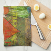 Stier Classic Vrouw Portret Gotische Kunst Theedoek (Quarter Fold)