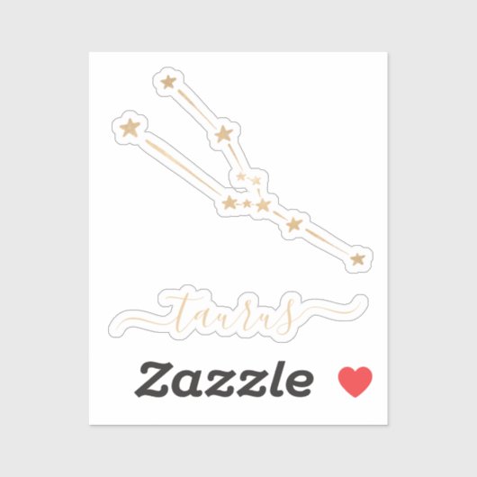Stier Constellatie Keramisch Sticker (Vel)
