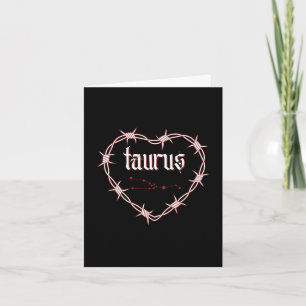 Stier Constellation Gothic Edgy Verjaardag Kaart