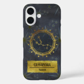 Stier Dark Zodiac Astrologie: Zwart en Goud Case-Mate iPhone Case (Achterkant)