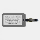 Stier de Bull grijs horoscoop id bagagelabel (Achterkant horizontaal)