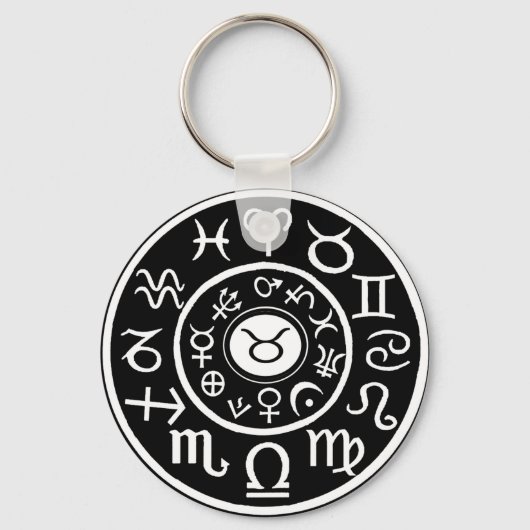 Stier de Hemelsterrenbeeld Dierenriem Sleutelhanger (Voorkant)