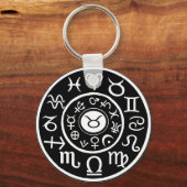 Stier de Hemelsterrenbeeld Dierenriem Sleutelhanger (Voorkant)