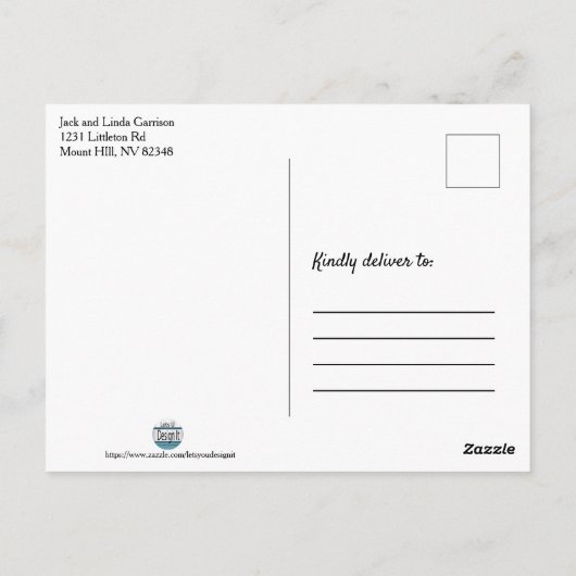 Stier de Stier Briefkaart (Achterkant)