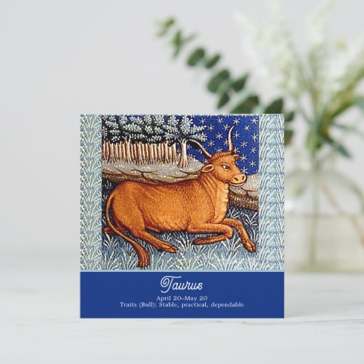 Stier de stier sterrenbeeld Verjaardagsfeest (Staand voorkant)