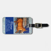 Stier de stier sterrenbeeld Verjaardagsfeest Bagagelabel (Voorkant horizontaal)