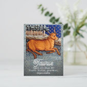 Stier de stier sterrenbeeld Verjaardagsfeest Briefkaart (Staand voorkant)