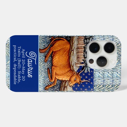 Stier de stier sterrenbeeld Verjaardagsfeest Case-Mate iPhone Case (Achterkant (horizontaal))
