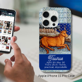 Stier de stier sterrenbeeld Verjaardagsfeest iPhone 15 Pro Case