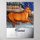 Stier de stier sterrenbeeld Verjaardagsfeest Folie Afdrukken (Voorkant)