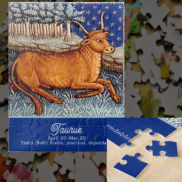 Stier de stier sterrenbeeld Verjaardagsfeest Legpuzzel