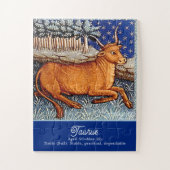 Stier de stier sterrenbeeld Verjaardagsfeest Legpuzzel (Verticaal)