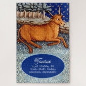 Stier de stier sterrenbeeld Verjaardagsfeest Legpuzzel (Verticaal)