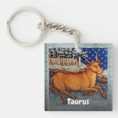 Stier de stier sterrenbeeld Verjaardagsfeest Sleutelhanger (voorkant)