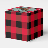  stier die een cowboy gebruikt bedankdoosjes (Voorkant Zijde)