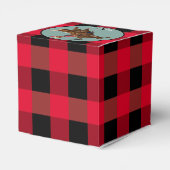  stier die een cowboy gebruikt bedankdoosjes (Achterkant)