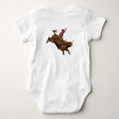  stier die een cowboy gebruikt romper (Achterkant)